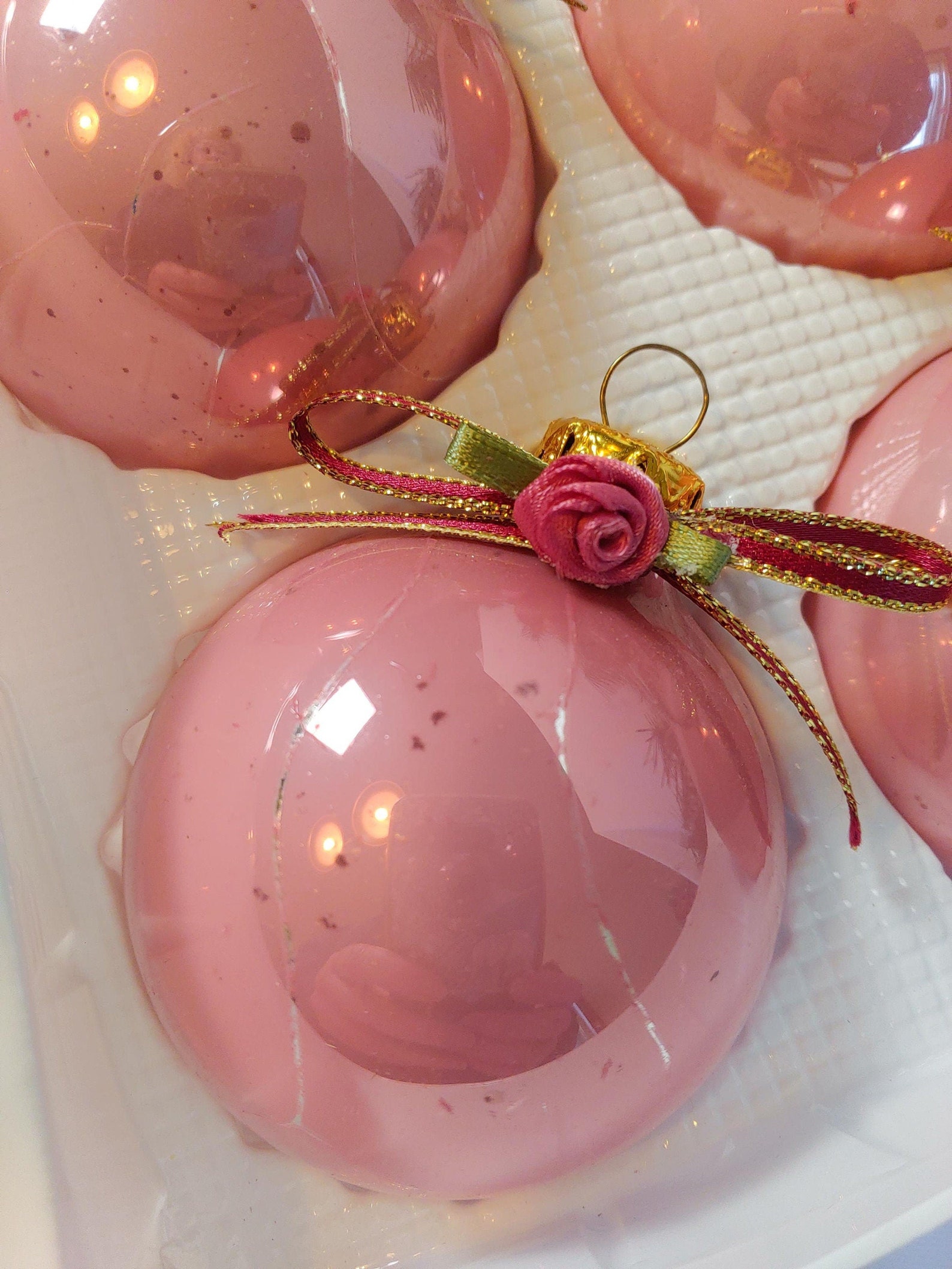 Krebs Victorian Pink Christmas Ornaments Ornaments Vintage Etsy