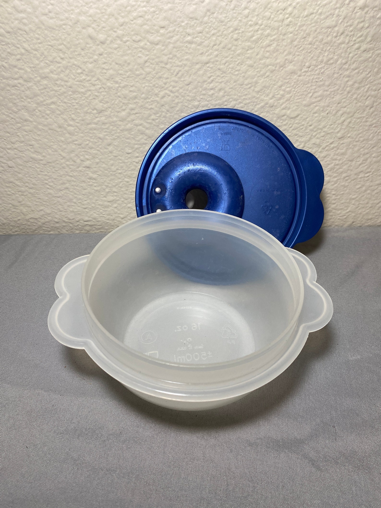 Vintage Tupperware 16oz Crystal Wave Microwave Safe Bowl avec Etsy France