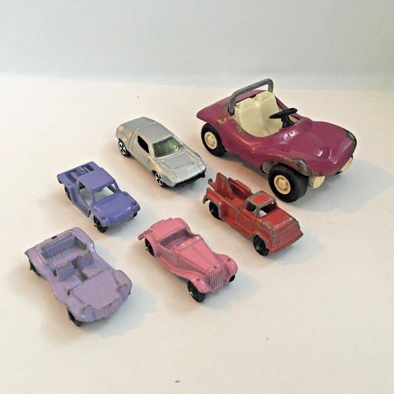 Die Cast Cars TootieToy Lot of 6 Metal Trucks Tonka Tow Truck Baja