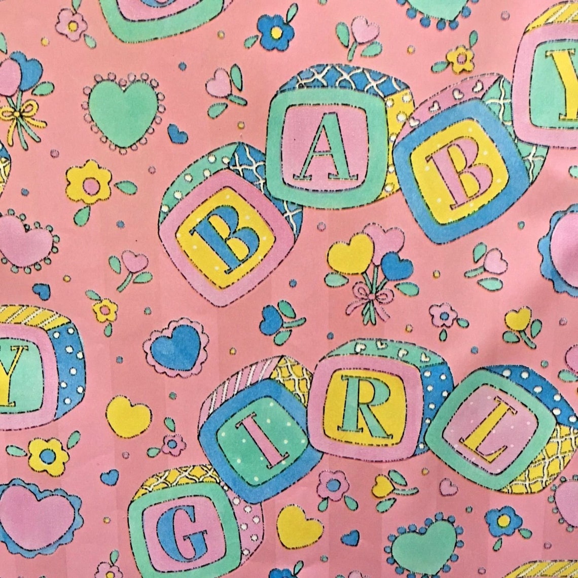 Vintage Wrapping Paper Sheets for Baby Birthday or Shower Etsy
