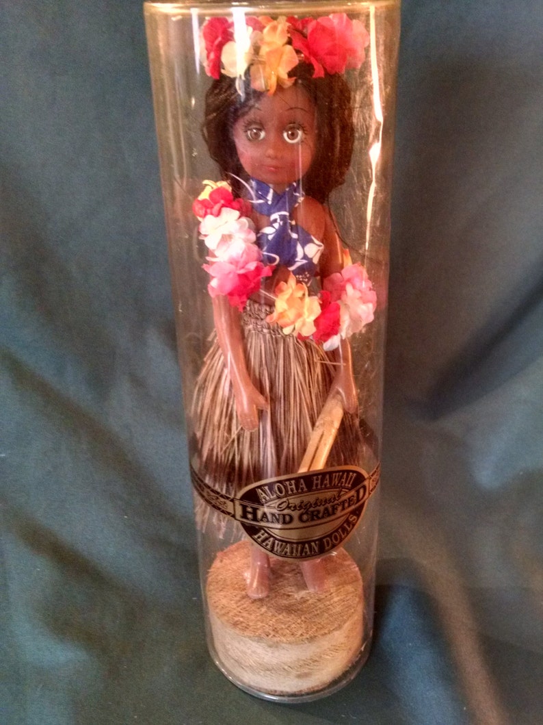 Hawaiian Souvenir Doll Original Hand Crafted by Aloha Hawaii Etsy