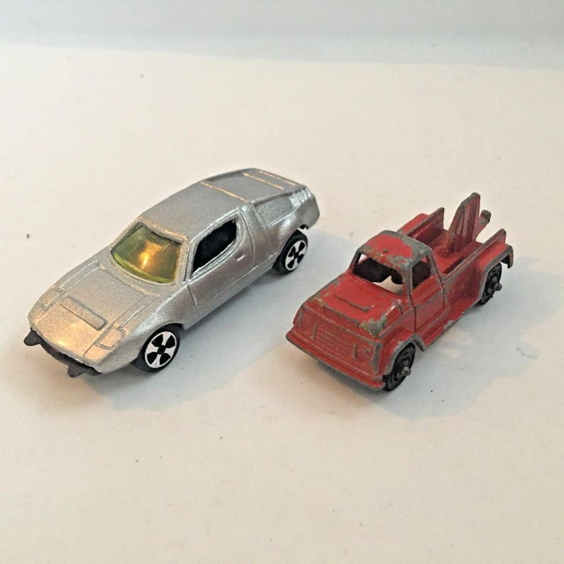 Die Cast Cars TootieToy Lot of 6 Metal Trucks Tonka Tow Truck Baja