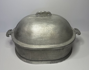 Guardian Service Ware Cast Aluminum Dutch Oven Dome Lid Roaster Oval Vtg