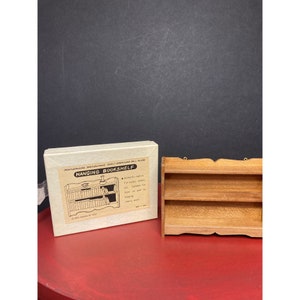 Dollhouse Mini Bookshelf Replica Hang or Floor Cherrywood Handmade Japan Unused