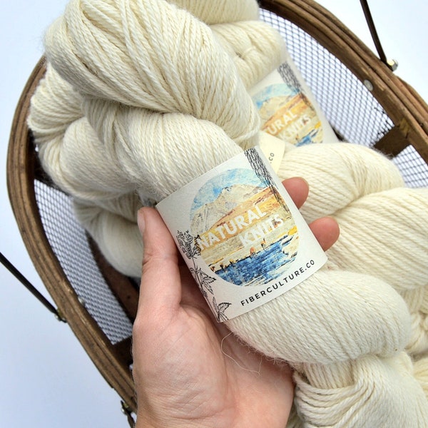100% Alpaca Fine Specialty Farm Grown Yarn Small Batch Yarn Super Soft, Luxury Alpaca Yarn, Knitting Yarn for Dyeing