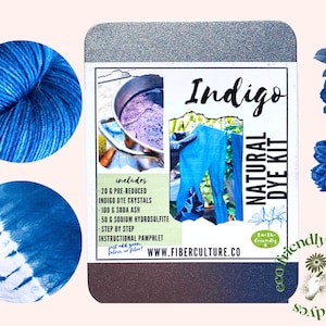 Natural Dye Kit, Indigo Dye Kit, Bestselling Natural Dye Kit, Dye Fiber or Fabric Naturally with Indigo, Indigo Dye, Shibori Kit