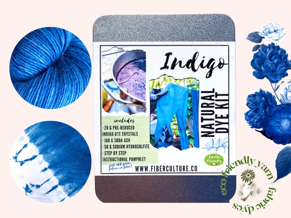 Natural Dye Kit, Indigo Dye Kit, Bestselling Natural Dye Kit, Dye Fiber or Fabric Naturally with Indigo, Indigo Dye, Shibori Kit