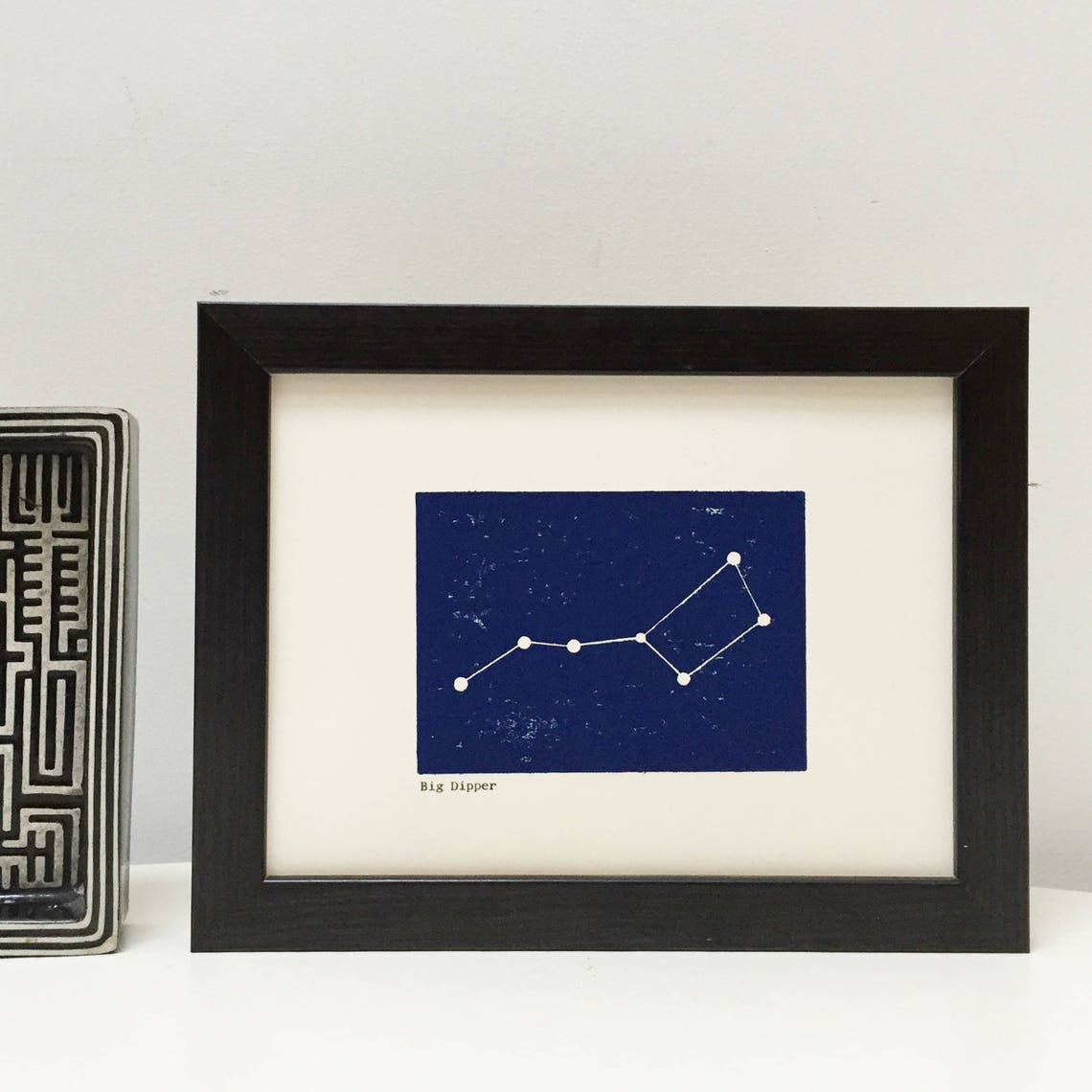 Big Dipper the Plough Saucepan Constellation Woodblock Framed Etsy