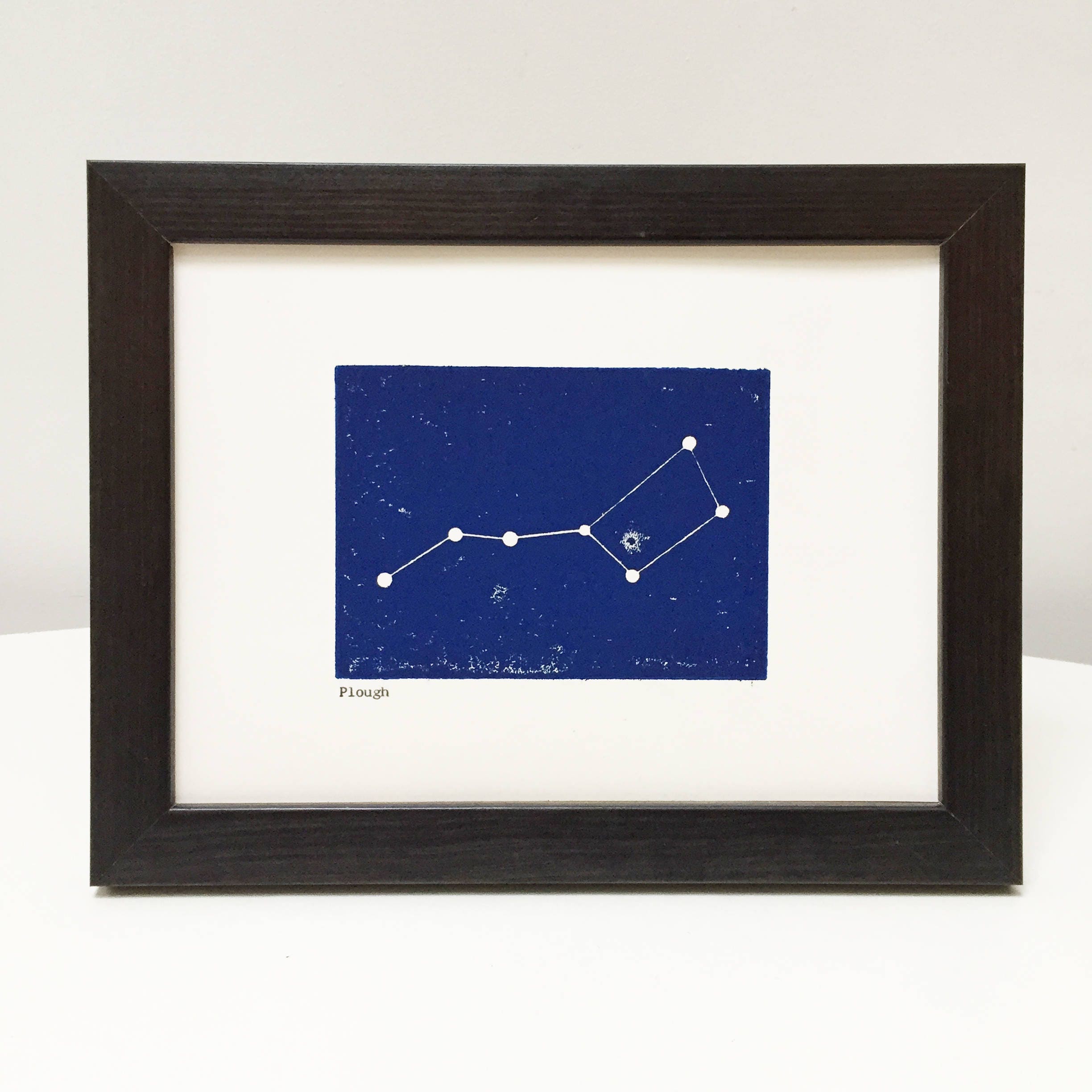 Big Dipper the Plough Saucepan Constellation Woodblock Framed Etsy