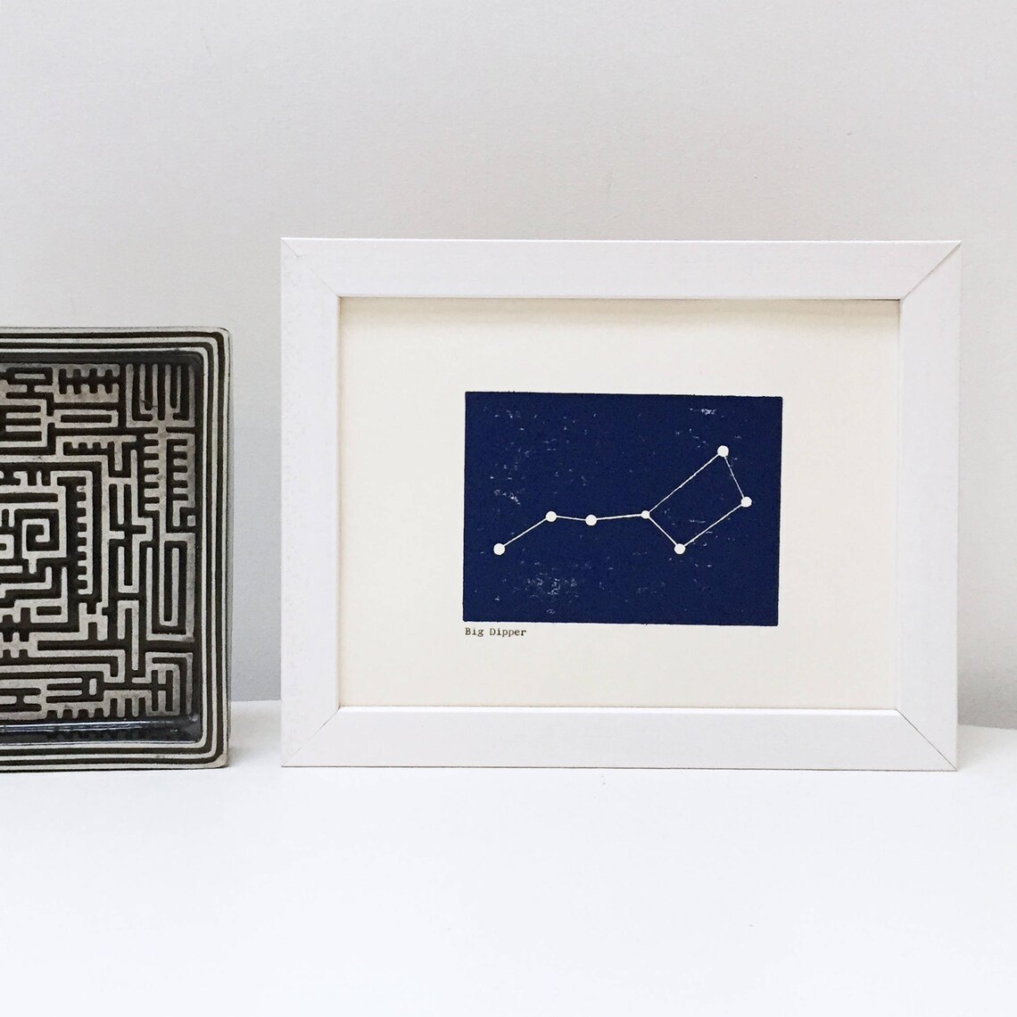 Big Dipper the Plough Saucepan Constellation Woodblock Framed Etsy