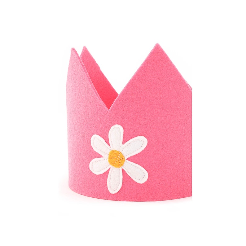 Adjustable handmade crown for toddlers Halloween crown made of wool blend felt Handmade pink felt crown for kids/' pretend play