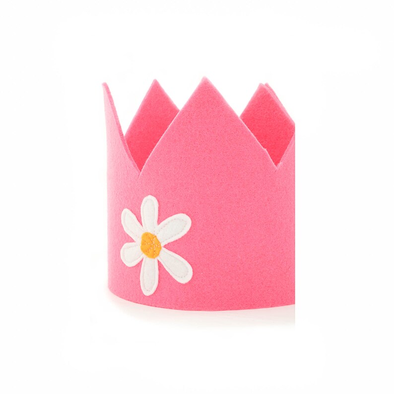 Adjustable handmade crown for toddlers Halloween crown made of wool blend felt Handmade pink felt crown for kids/' pretend play