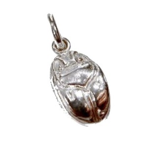 Scarab pendant 925 silver pendant silver jewelry silver pendant image 1