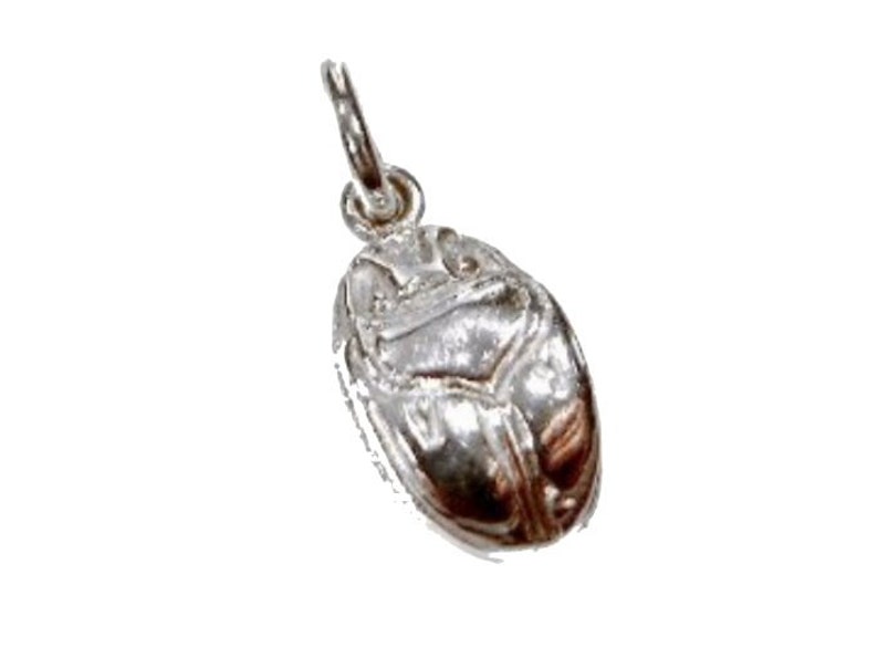 Scarab pendant 925 silver pendant silver jewelry silver pendant image 1