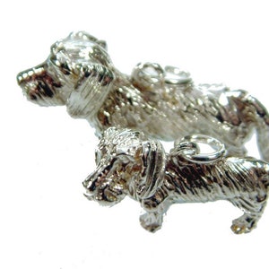 pendant dachshund silver 925 wire-haired  dogs silverpendant