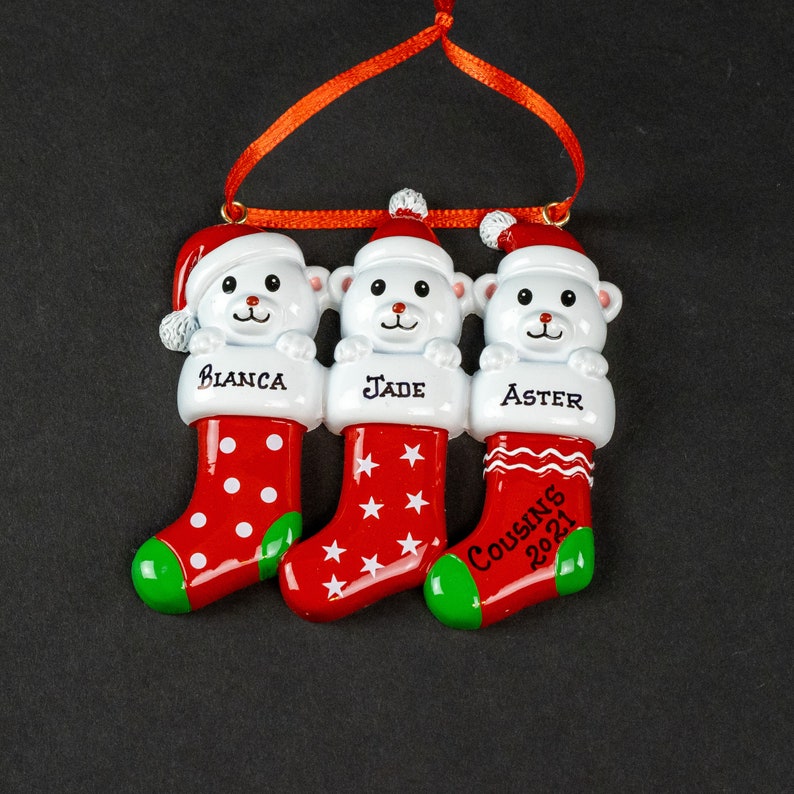 Custom Family Ornament Christmas Stockings Personalized Gifts Holiday