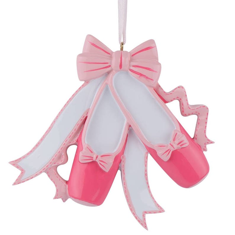 Girls Personalized Christmas Ornament Ballet Shoes Handmade - Etsy