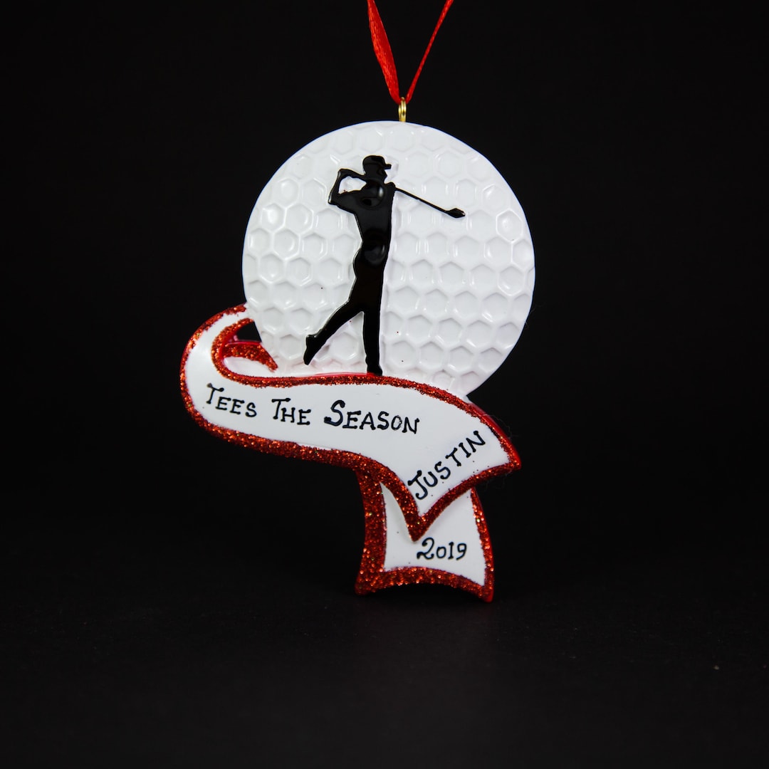 Golf Personalized Christmas Tree Ornament Handmade - Etsy
