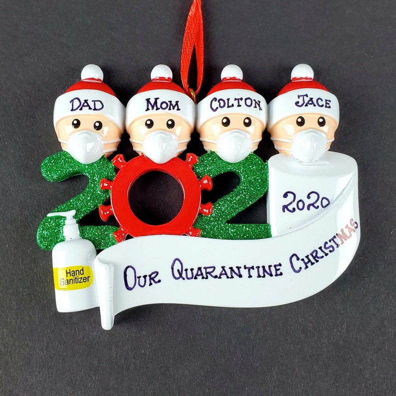 Covid Ornament 2020 Personalized Pandemic Quarantine Christmas Etsy