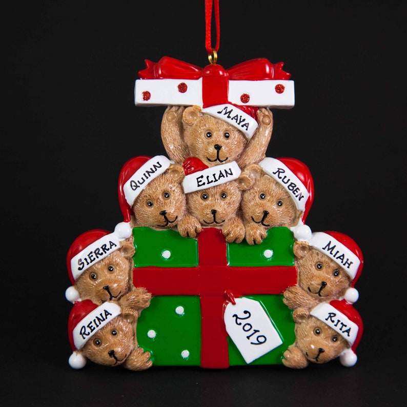 Bear Family Personalized Christmas Ornament 2020 Christmas Etsy