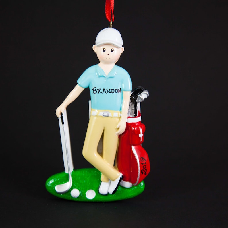 Golf Personalized Christmas Tree Ornament Handmade Etsy