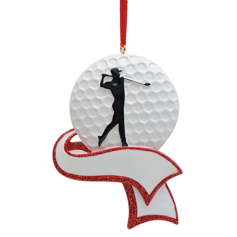 Golf Personalized Christmas Tree Ornament Handmade Etsy Canada Golf Personalized Christmas Tree Ornament Handmade Etsy Canada