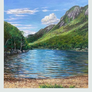 Profile Lake in Franconia, New Hampshire - Photo paper poster