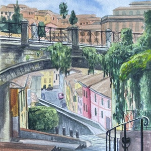 Italian Wall Art - Aquaduct in Perugia - Printful
