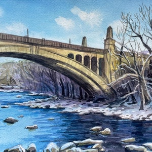 Delaware Wall Art Print - Washington Memorial Bridge in Wilmington