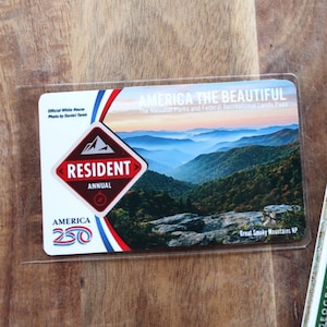 National Parks Pass Sleeve – America The Beautiful Cover Sticker