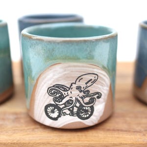 Handmade Ceramic Cortado Cup: Rustic Espresso Pottery