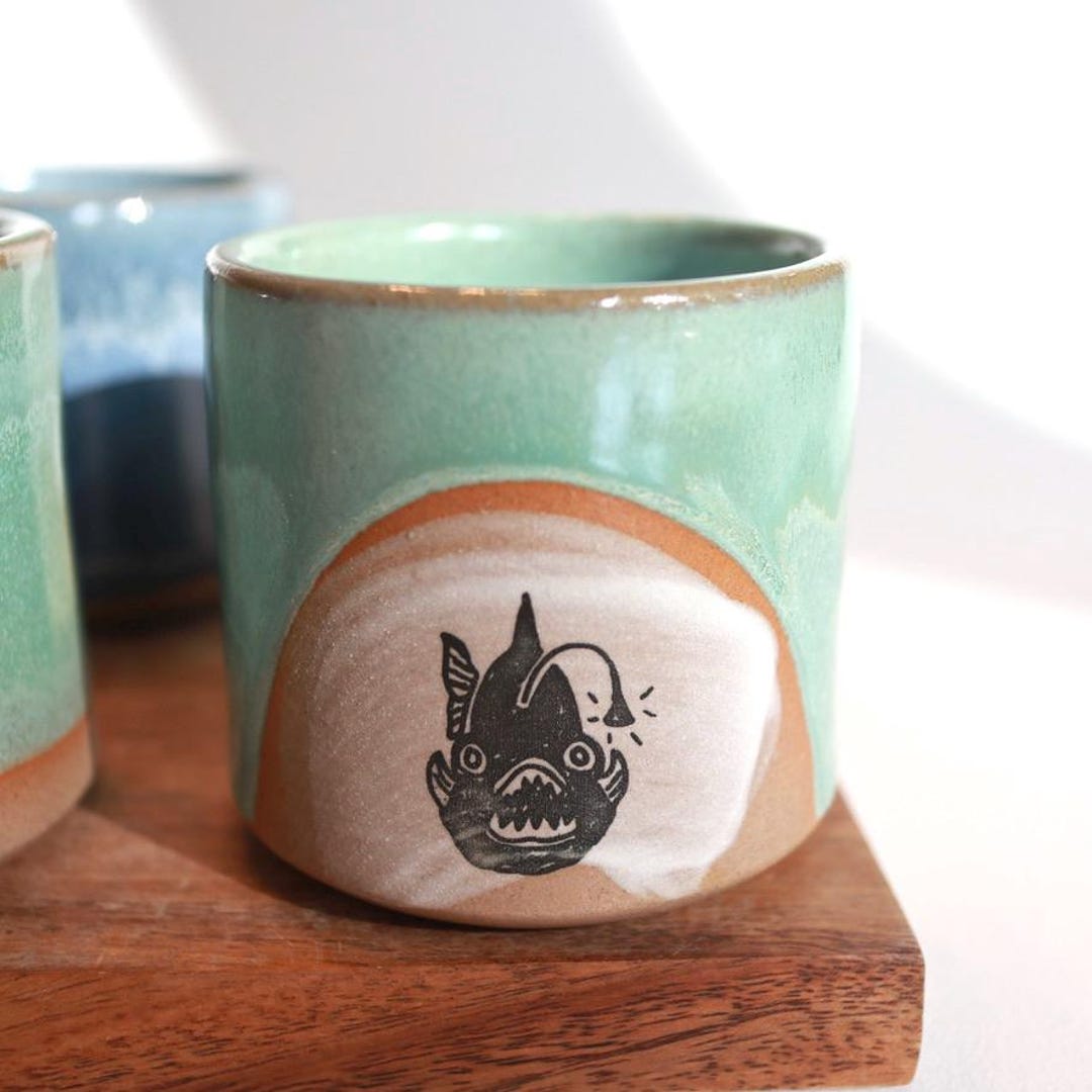 Handmade Pottery Cortado Cup – Rustic Ceramic Espresso Cup – Small ...