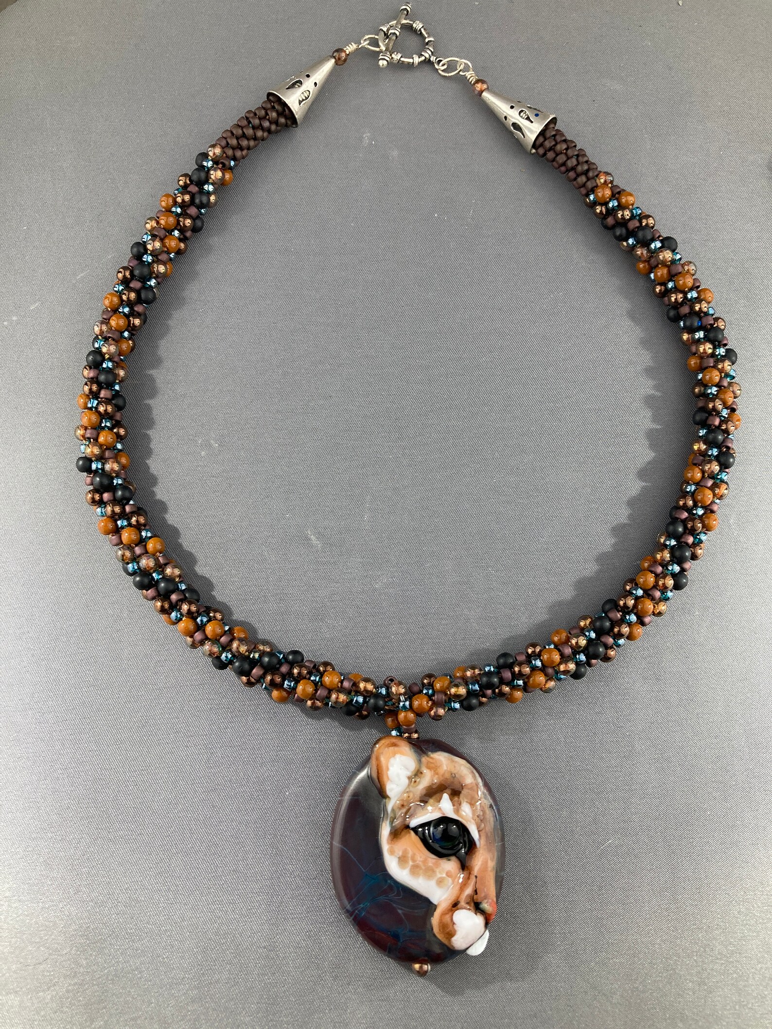 NEW Cougar Necklace Big Cat Pendant Lion Pendant Cougar Glass Etsy