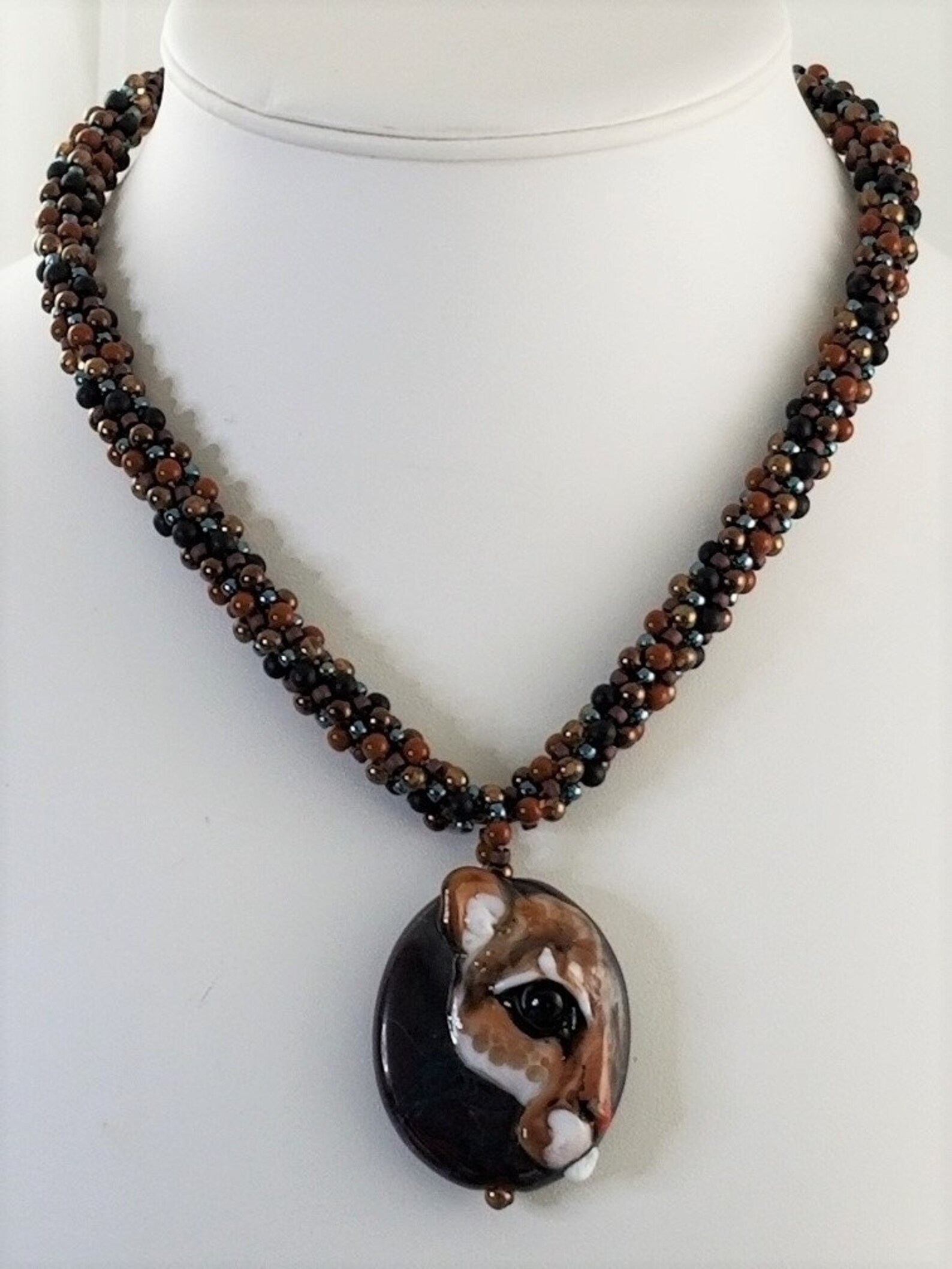 NEW Cougar Necklace Big Cat Pendant Lion Pendant Cougar Glass Etsy