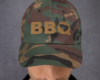 SC BBQ Camo Dad Hat: South Carolina Barbecue Cap