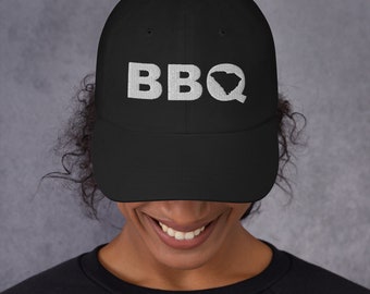 SC BBQ Dad Hat: Embroidered South Carolina Cap