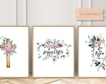 Easter Set Printable, Easter gift ideas, Easter wall decor