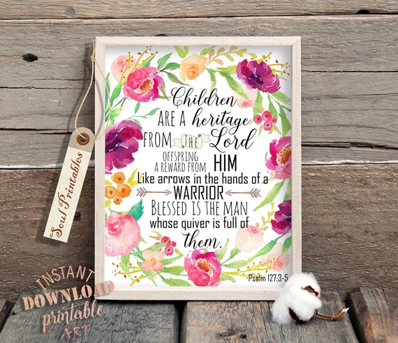 Printable Bible Nursery Print Nursery Bible Printable | Etsy
