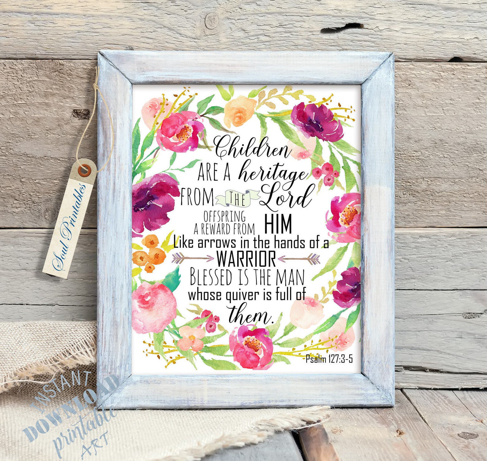 Printable Bible Nursery Print Nursery Bible Printable | Etsy