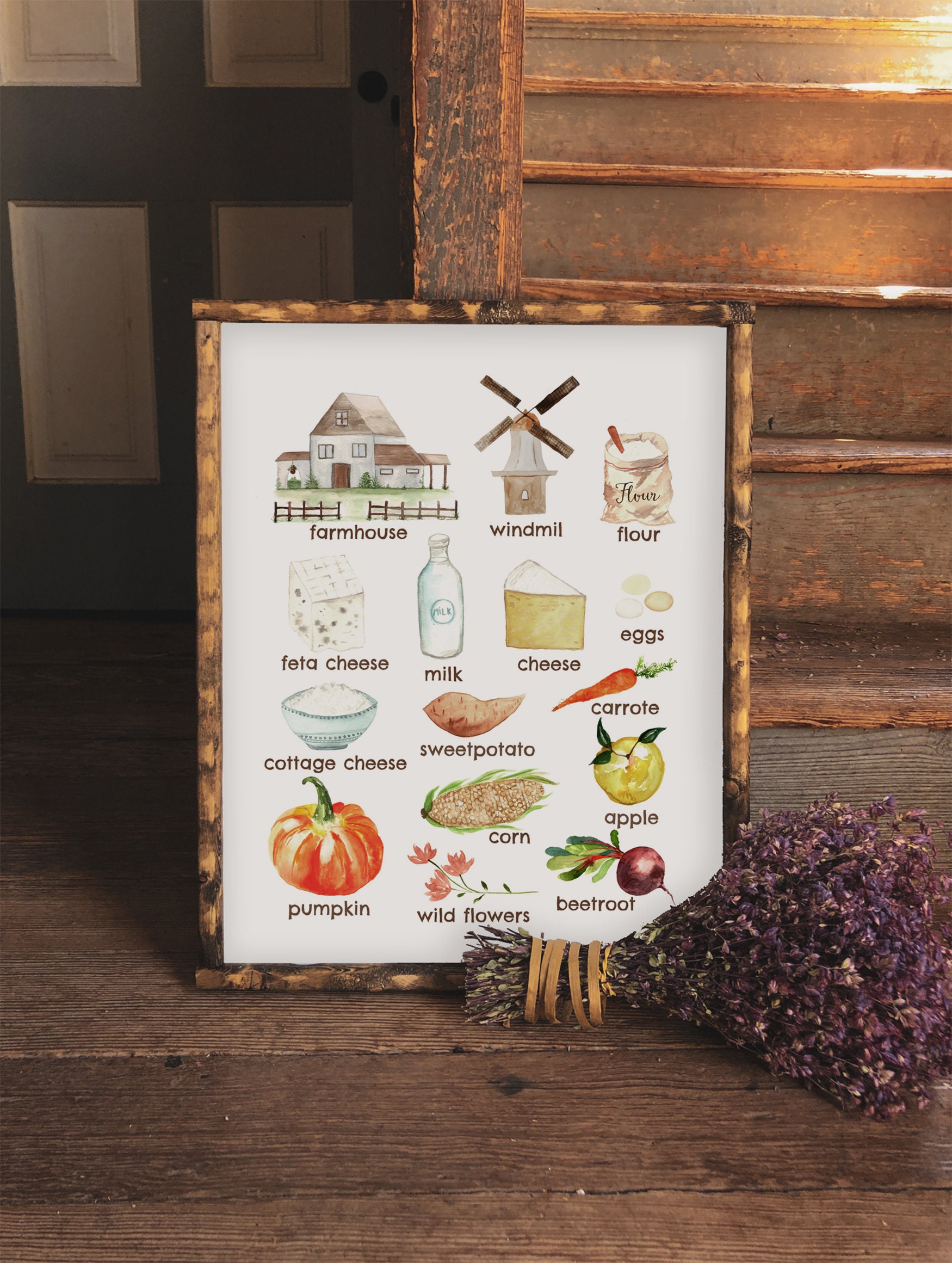 Farmhouse printables set of 3 Farm quote Farm animlas | Etsy