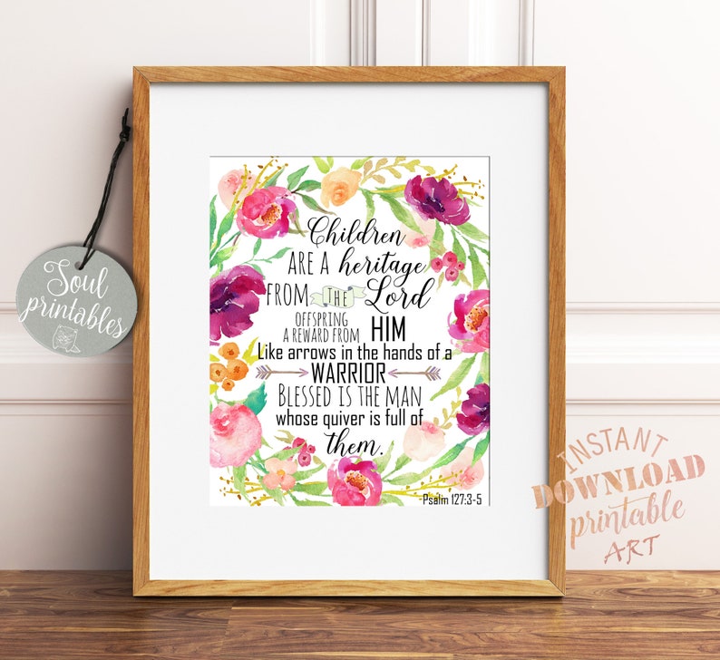 Printable Bible Nursery Print Nursery Bible Printable Etsy