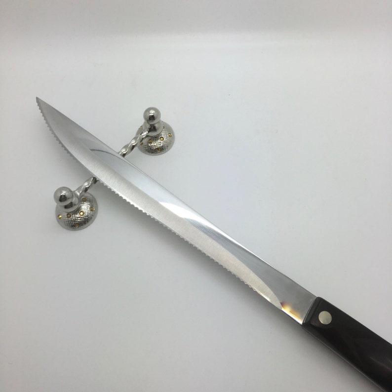 Elegant Silver Plated Carving Knife Rest Etsy