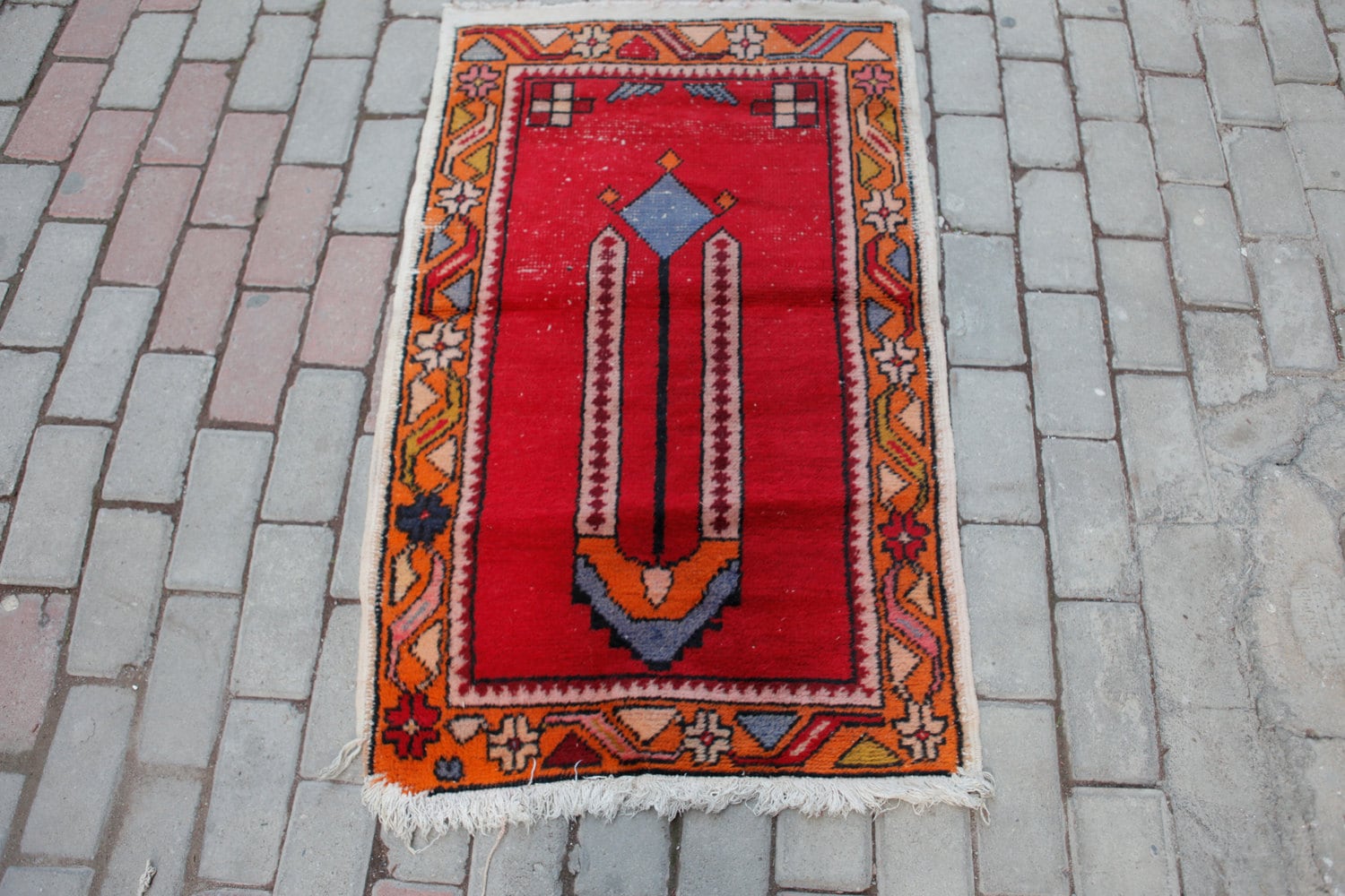 Vintage Small Rug, Anatolian Prayer Rugs - Etsy