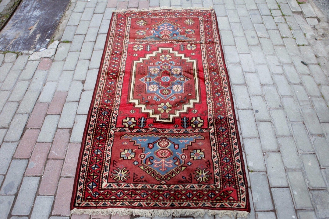 Anatolian Vintage Turkish Rugs Hall Runner Kars Runner - Etsy