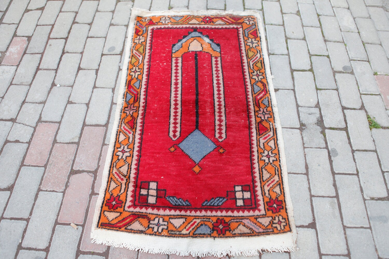 Vintage Small Rug, Anatolian Prayer Rugs - Etsy