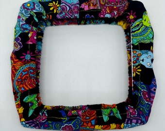 8x8 Colorful Cat Abstract Grime Guard Cover for Q-snaps