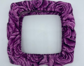 8x8 Purple Roses Grime Guard Cover for Q-snaps