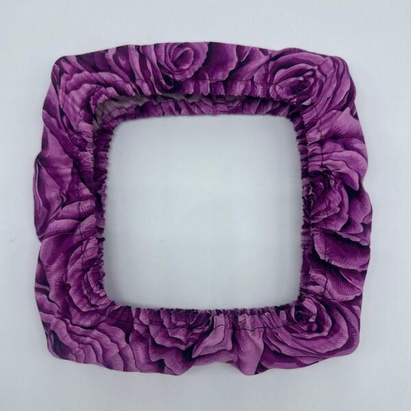 8x8 Purple Roses Grime Guard Cover for Q-snaps