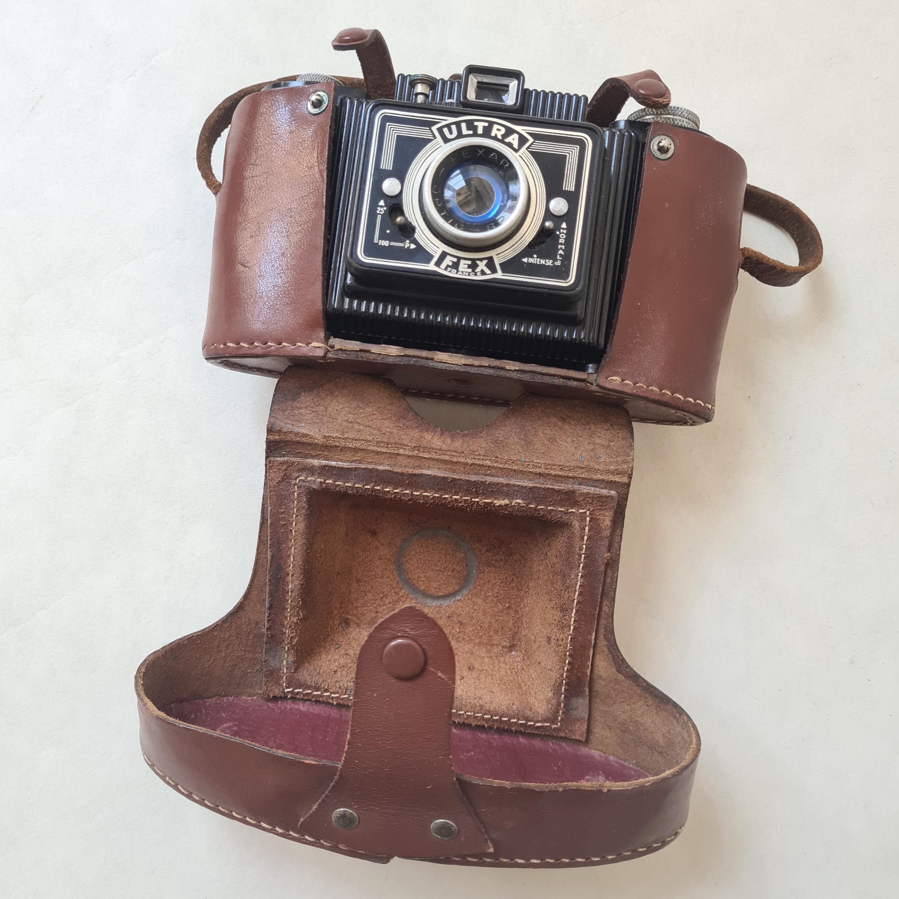 Appareil photo ancien français ULTRA FEX – années 50 – étui d'origine - Collection