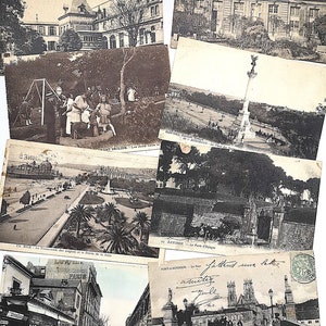 Vintage cartes postales/noir et blanc/ancien collection/France correspondance courrier ancien/Clichy Suresnes Bayonne Nice Bordeaux Besançon